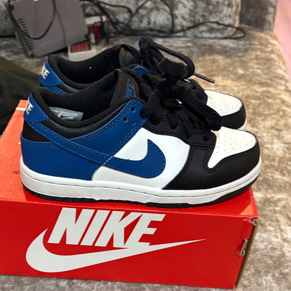 Nike Kids' Black, Blue, and White Sneakers